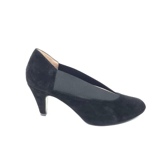 Sole Bliss Mercy Black Suede Comfort Heels Wide Fit Bunion Friendly EU 40 US 10 - Picture 9 of 11